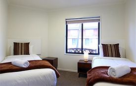 Luxury 1-Bedroom Apartment single beds